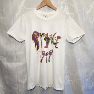 Prince‎ 1999 Short Sleeve T-Shirt Women's S White W/Graphic Print 100% Cotton
